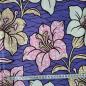 Preview: PURPLE BIG FLOWERS Afrikanischer Wax Print Stoff